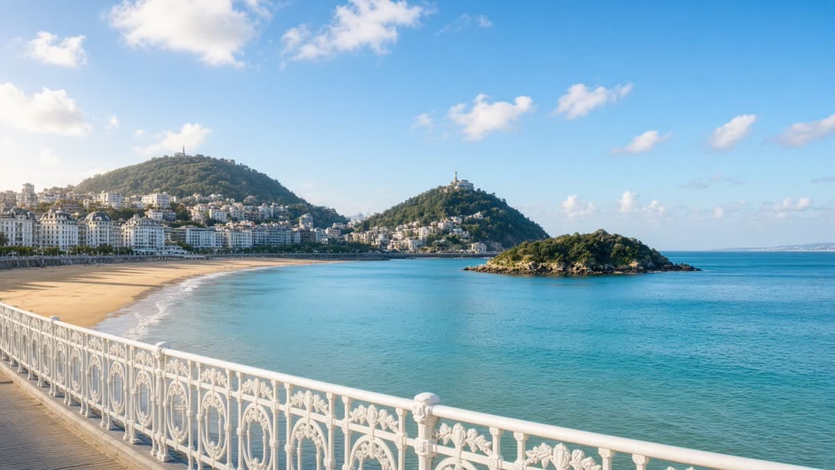 Ley de Segunda Oportunidad en San Sebastián: bahía de La Concha con la isla de Santa Clara y más de 31.000 € exonerados